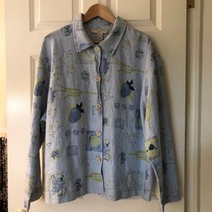 EUC Sweet Jessie 💯% linen jacket